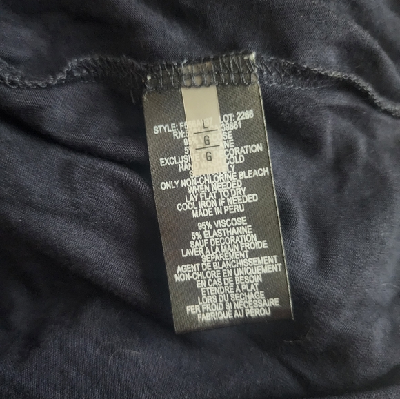 Navy swim cover up - Picture 2 of 4